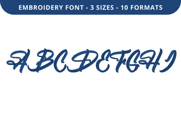 Bright Future Font a to I: A Fresh Embroidery Choice