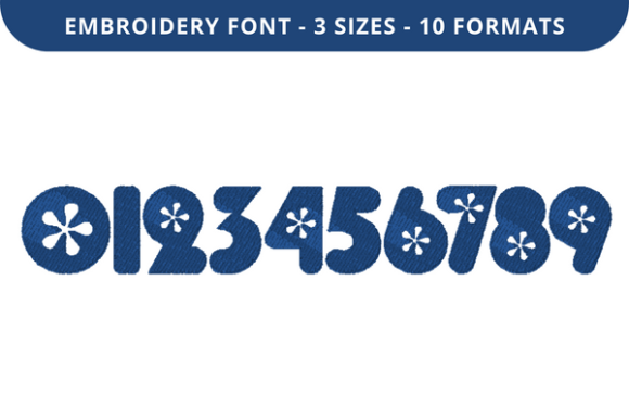 Charming Daisy Font 0 to 9 for Personalized Gifts