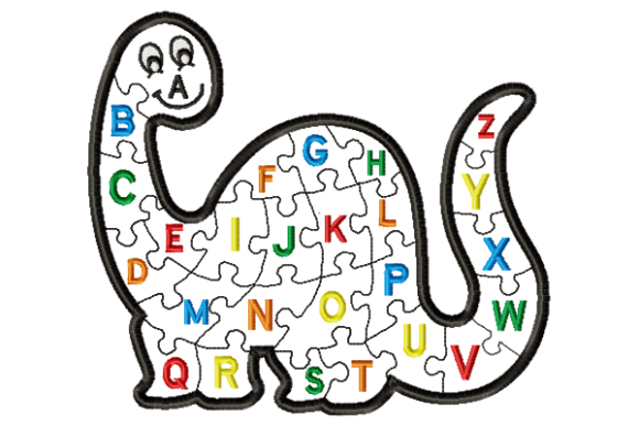 Dinosaur Alphabet in the Hoop: A Charming Embroidery Design
