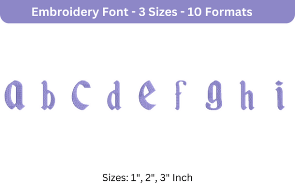 Disneyland Font Lowercase a to I: A Magical Embroidery Choice