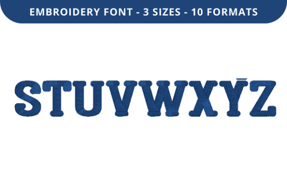 Do Not Enter Font S to Z: A Bold Embroidery Choice