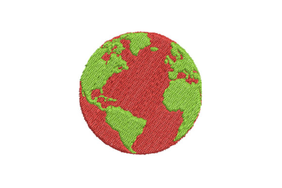 Earth: A Charming Embroidery Design for Personalized Gifts