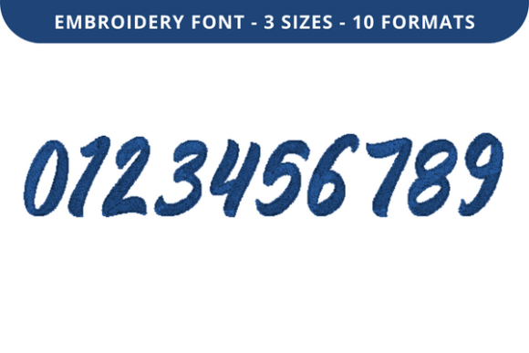 Fenden Font 0 to 9: A Versatile Embroidery Design