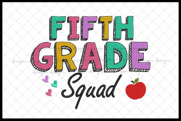Fifth Grade Squad: A Back-to-School Embroidery Gem
