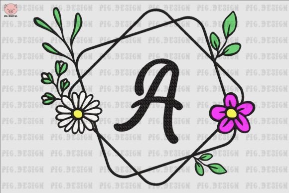 Flower Daisy Font a: A Charming Addition to Your Embroidery