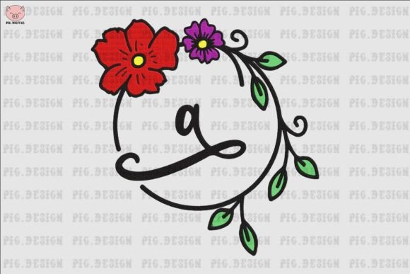 Flower Font a: A Versatile Embroidery Design