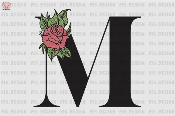 Flower Rose Font M: A Touch of Elegance