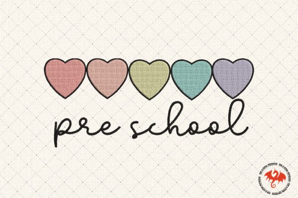 Heart Pre School: A Charming Embroidery Design
