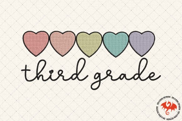 Heart Third Grade: A Charming Back-to-School Design
