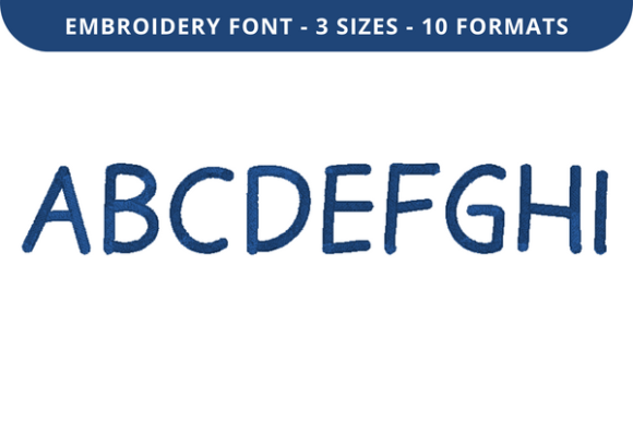 Kindred Font a to I: A Versatile Embroidery Choice