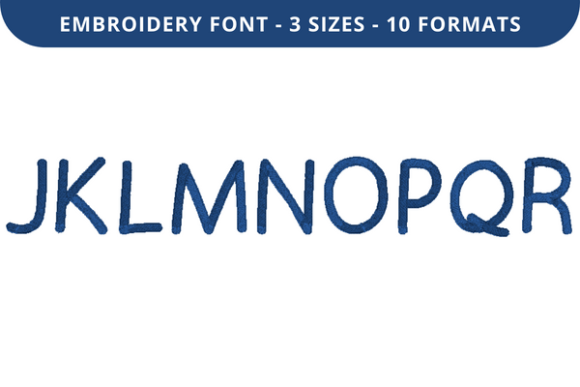 Kindred Font J to R: A Versatile Embroidery Choice
