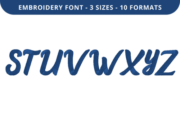 Love Breath Font S to Z: A Perfect Seasonal Embroidery Choice