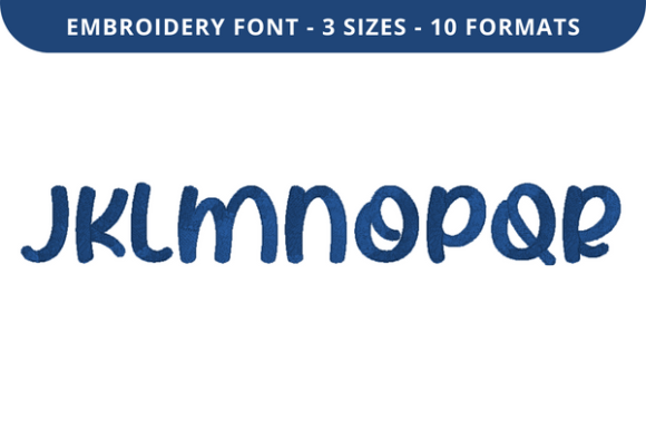 Megahs Font J to R: Perfect for Seasonal Embroidery