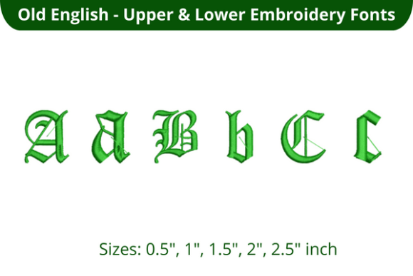 Old English Font ABC: A Classic Embroidery Choice
