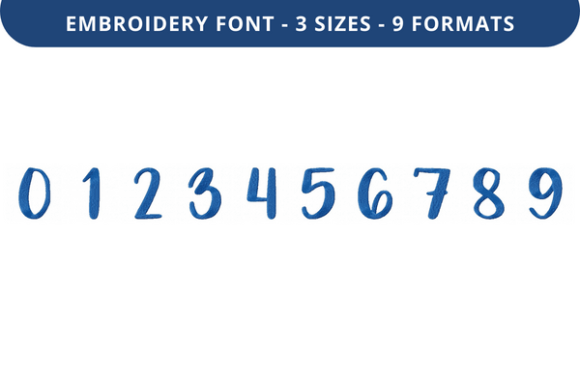 Review: Like You a Lot Font 0 to 9 for Holiday Embroidery