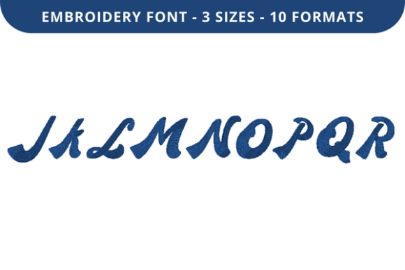 Review: New Retro Font J to R for Business Embroidery
