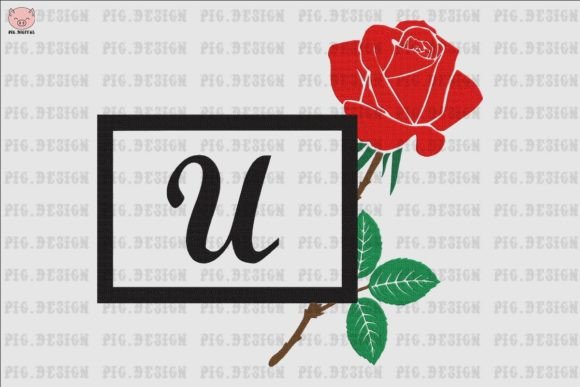 Rose Font U: A Charming Addition for Apparel