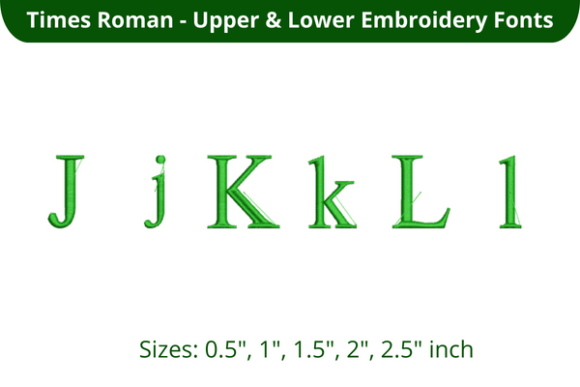 Times Roman Font JKL: Perfect for Seasonal Embroidery