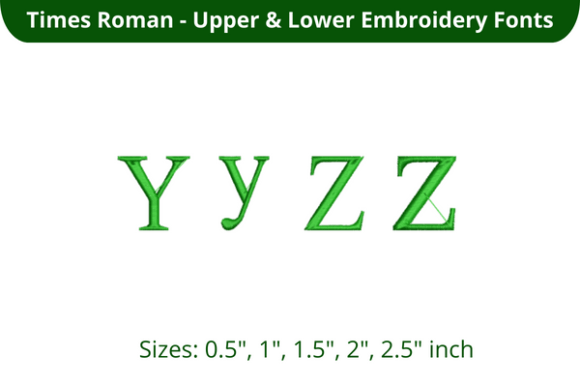 Times Roman Font YZ: A Versatile Embroidery Choice
